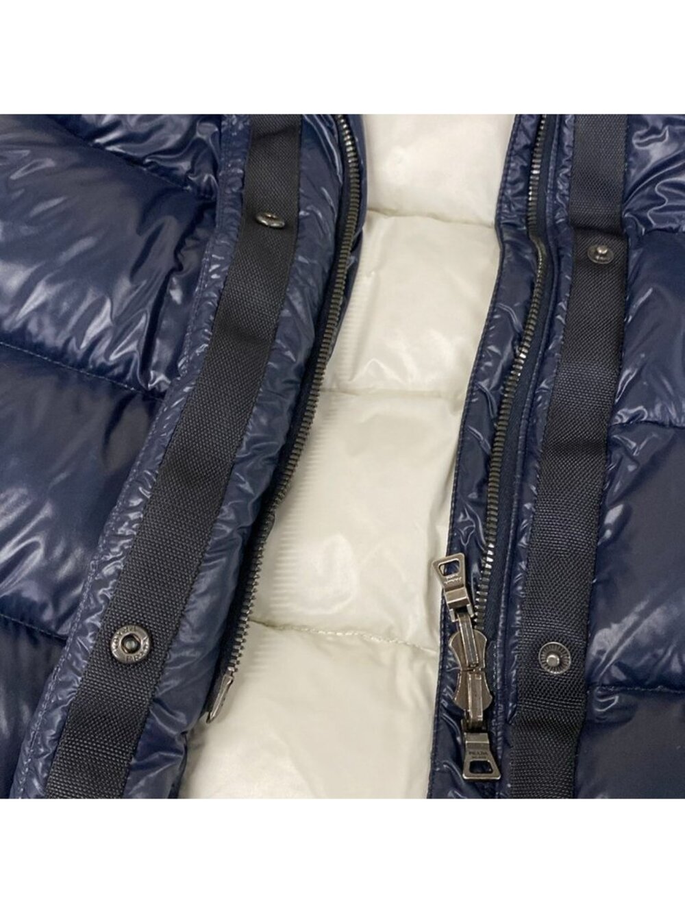 Prada Sport Down Coat M Dark Navy 40 - Picture 10 of 14